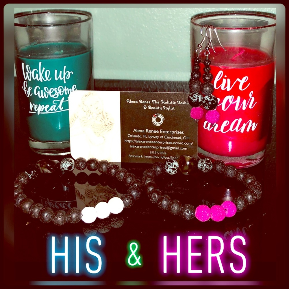 His & Hers Valentine’s Day Lava Diffusing Bracelet